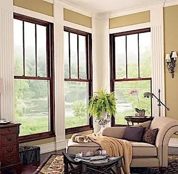 ALUFRONT  High Quality Customized American Style Aluminum Alloy Windows  Single Hung Window