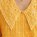 Women Dresses 2022 Lanterns Long Sleeves With Flounces Elastic Cuff V-neck Flounces Round Hole Women's Dress