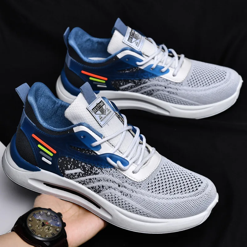 2023 New air cushioning men sports shoes students running trend causal mens shoes