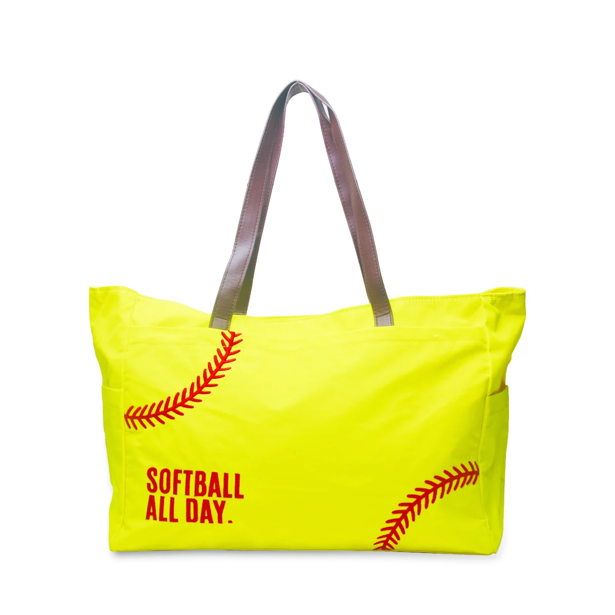 Baseball and Softball Pattern Utility Tote Bag