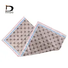 Printed Scarf Custom Logo Printed Designer Scarves Ladies Silk For Women Stylish Edge Scarf Hair Square Scarf