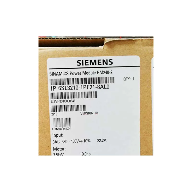 6SL3210-1PE21-8AL0 German SIEMENS PM240-2 inverter 47-63Hz heavy overload power module 5.5kW brand new and original