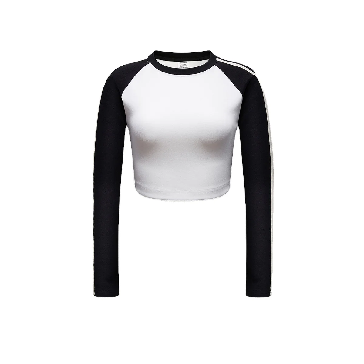 Custom Wholesale Yoga Sport Plain Pullover Short Crop Top Casual Long Sleeve Women T Shirt