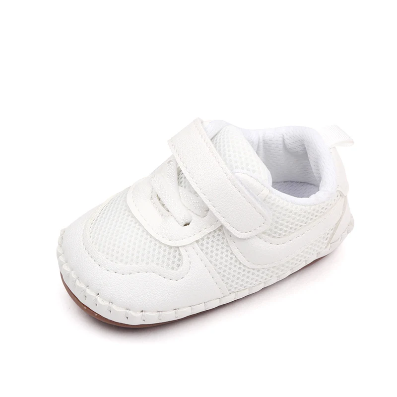 Spring and Autumn New Baby Striped Soft Sole Toddler Shoes Breathable Mesh Surface Infants Shoes factory