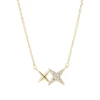 Simple Silver Jewelry Custom Simple Design 925 Silver Gold Plated Women Necklace Jewelry
