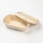 Container Tableware Compostable Food Container 100% Biodegradable Takeaway To Go Sugarcane Bagasse Food Container