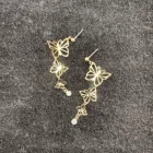 Earring Drop Hot Sales Earring With Butterfly Drop Zinc Alloy Post For Women