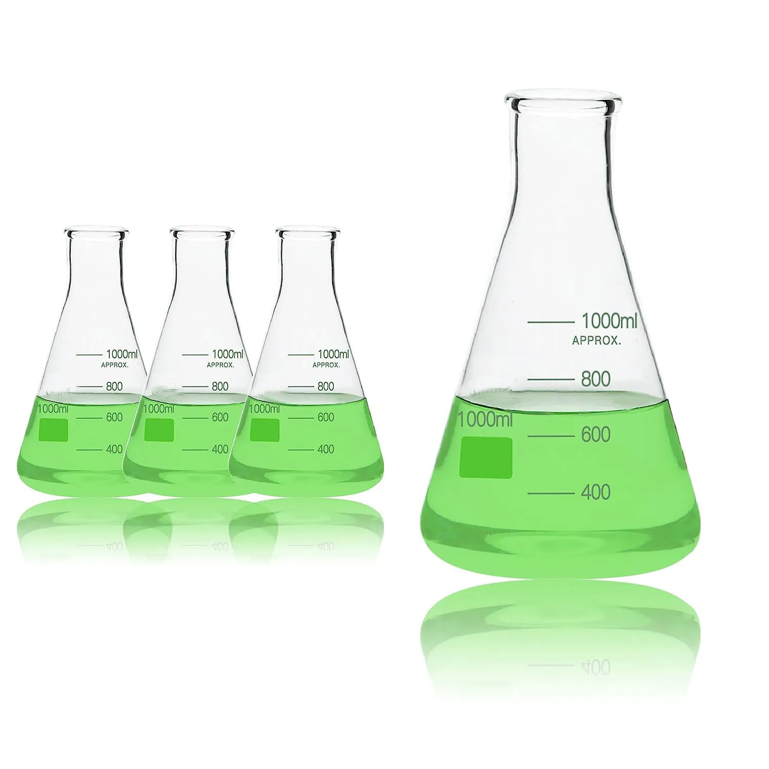 Laboratory Glassware Erlenmeyer Flask Graduation Mark Borosilicate