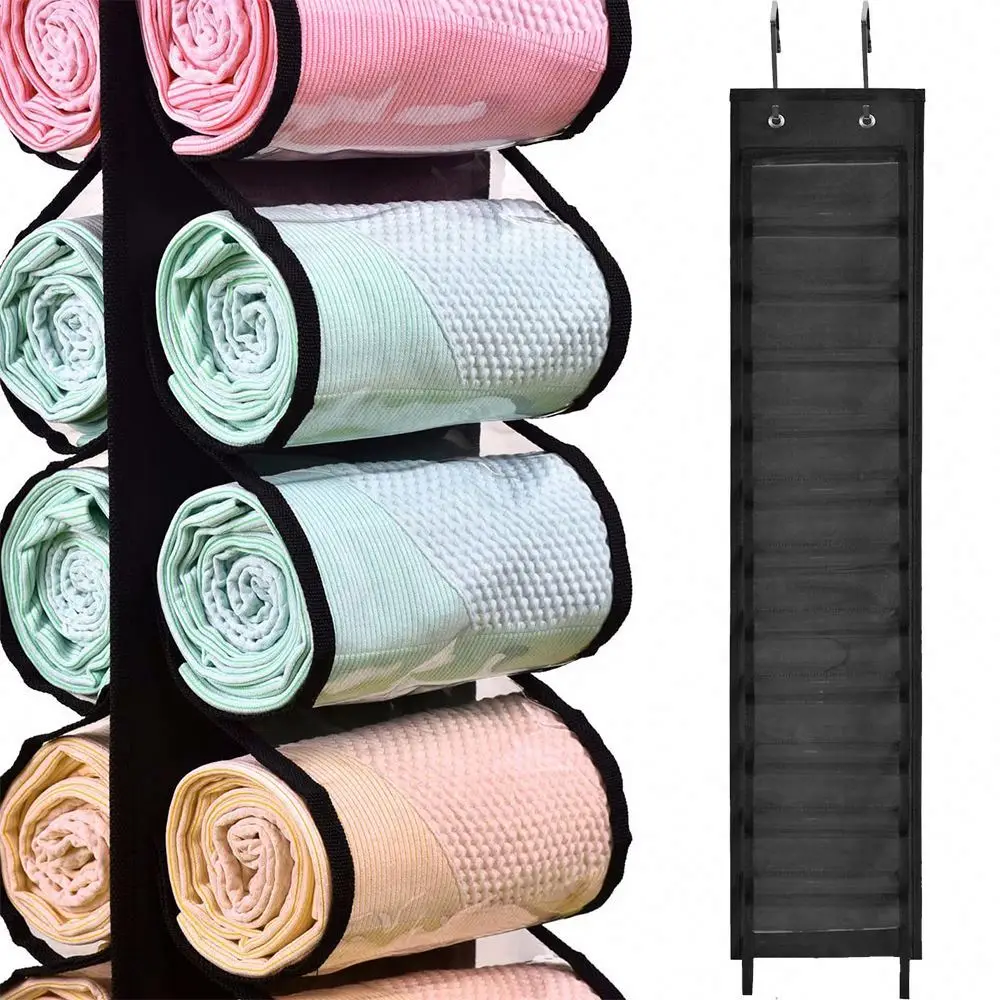 New Arrived Design Hanging Organizer Closet Storage Double Side Transparent PVC Hanging Storage For Towels