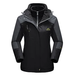 Three In One  Woman Outdoor Clothing Camping Hiking wear wear-resistant Mountaineering Jacket