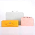 Luggage Custom PU Leather Storage Box Suitcase Luggage For Travel Household