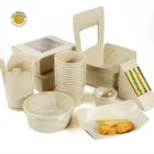Paper Box Paperpaper Customized Logo Design Printed Bamboo Paper Box Biodegradable Food Packaging Boxes