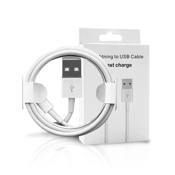 factory price white 3ft charging usb cable for iphone 12 fast charge pvc usb cable for iphone