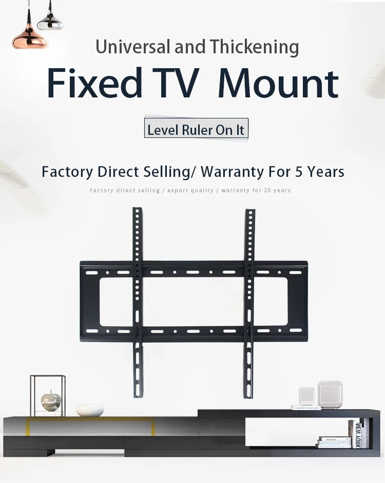 Modern design TV wall bracket television stand fits 40 to 80 inch Fixed TV mount