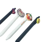 Wholesale Custom Design 3D Soft Pvc Rubber Topper Pen Cartoon Pen Promotional Gel Pen For Students