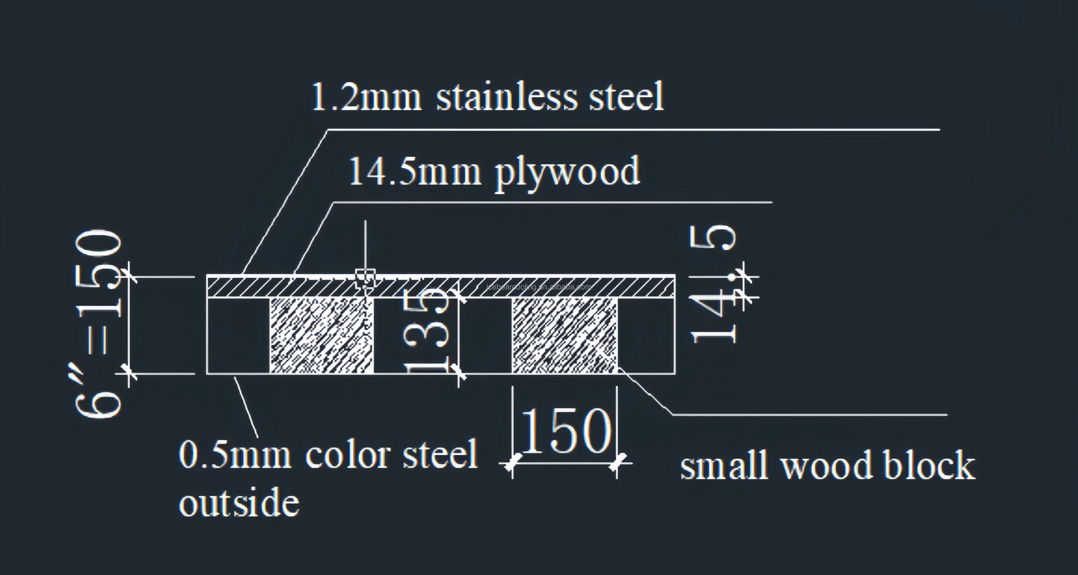 Wall Panel, 100mm, 200mm - detail 16
