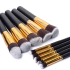 Brush 10pcsfree Sample Fashion Hot Sale Animal Hair Make-up Brush Sets Ladies Makeup Kits Factory