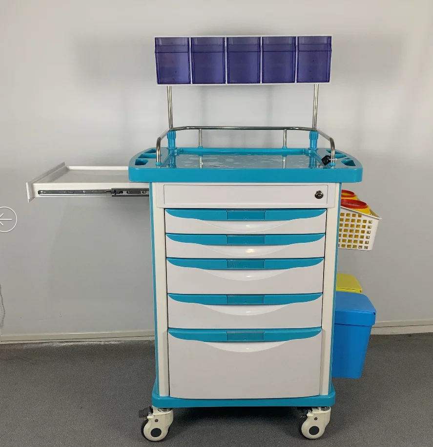 Hospital Clinic Medical Emergency Multifunction Cart Abs Medication