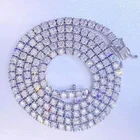 Necklace Necklace Baifu Jewelry Custom Ice Out Diamond 3-5MM D Color Vvs Moissanite Tennis Necklace