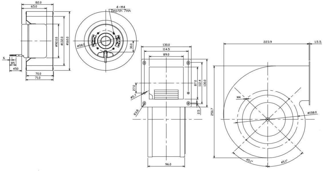 Centrifugal Blower, 24V, 48V, Brushless - detail 10
