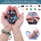 Beads Jewelry Making Tools Gemstones Kit Jewelry Finding Set Crystal Chip Beads