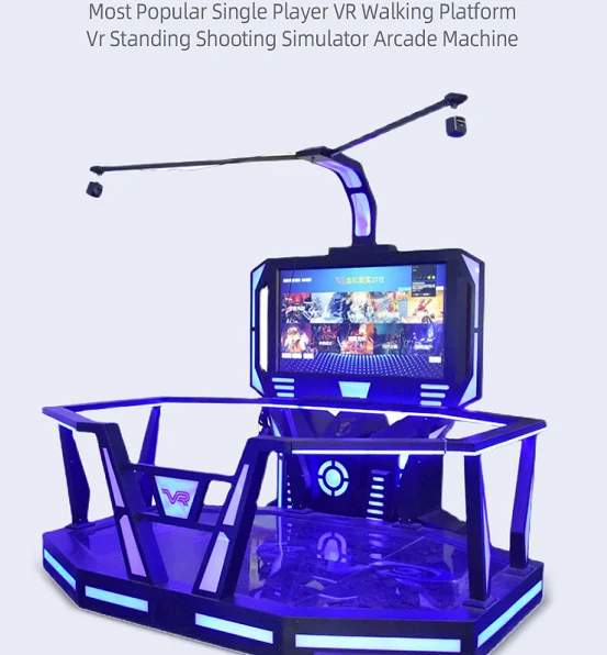9D VR Machine with 60 Games 200kg Max Capacity and 110V/220V/380V Voltage VR Battle Simulator