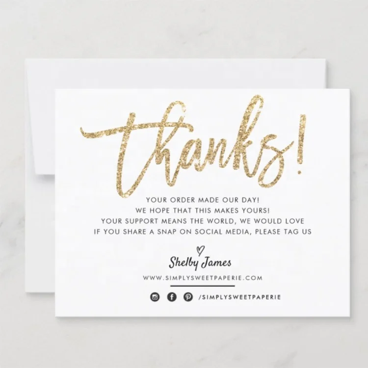 Snap Tag Share Thank You For Your Order Logo Card DIY Downloadable Template Social Media Business Cards Please Leave a Review Card