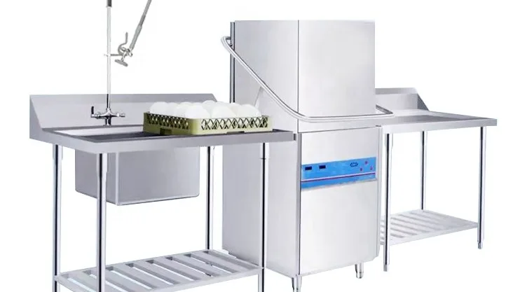 Professional Restaurant Hotel Catering Countertop Glass And Dish Washer