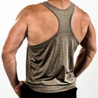 Singlets Curved Hem Custom Gym Active Wear Mens Fitness Sports Tank Top Gym Singlets Vest