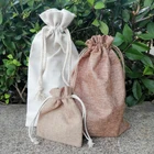 Bag Manufacturers Burlap Shopping Hemp With Button Enviromental Friendly Food Grade Free Sample Of Jute Bag