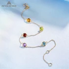 14k Gold Bracelet Gold 14K Gold Color Gold Gem Bracelet Women's Multicolor Topaz Peridot Bracelet Topaz