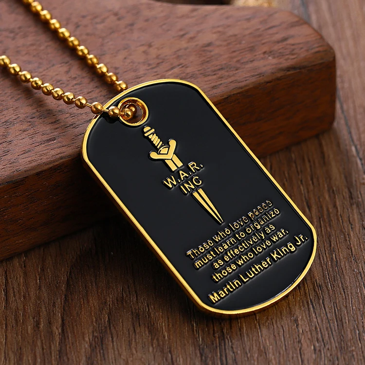 Gold Army Dog Tags stickhealthcare.co.uk