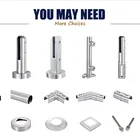 Glass Glass Clamp Stainless Stainless Steel Balustrade Glass Clamps 90 Degree Corner