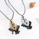 Pendant Necklace Pendantpendant Wholesale Handmade High Quality Colorful Seed Beads Pendant Adjustable Pendant Necklace