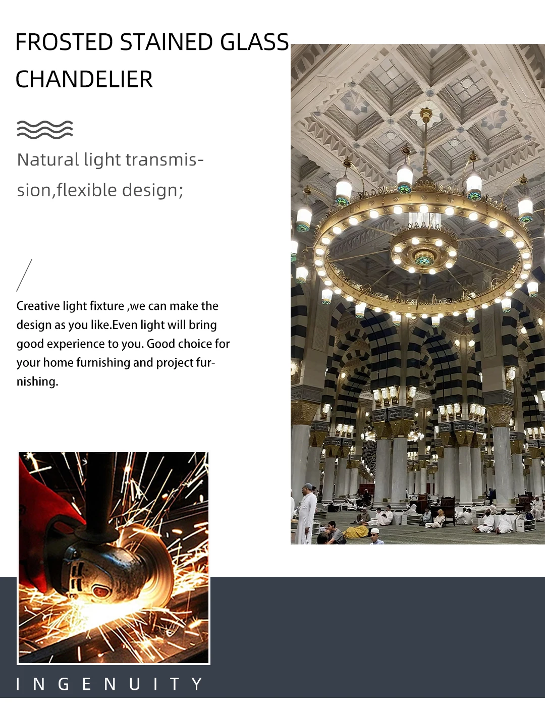 cpl 005 grand islamic mosque chandelier oversized custom led lighting for masjid prayer hall-2