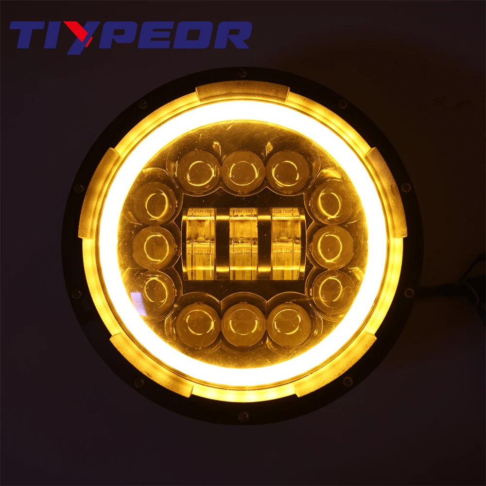 product tiypeor 7inch universal drl led round motorcycle headlight car super bright auxiliary fog light-10