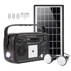 Portable Solar Bluetooth Speaker System For Outdoor Indoor Compatible With Iphone Android