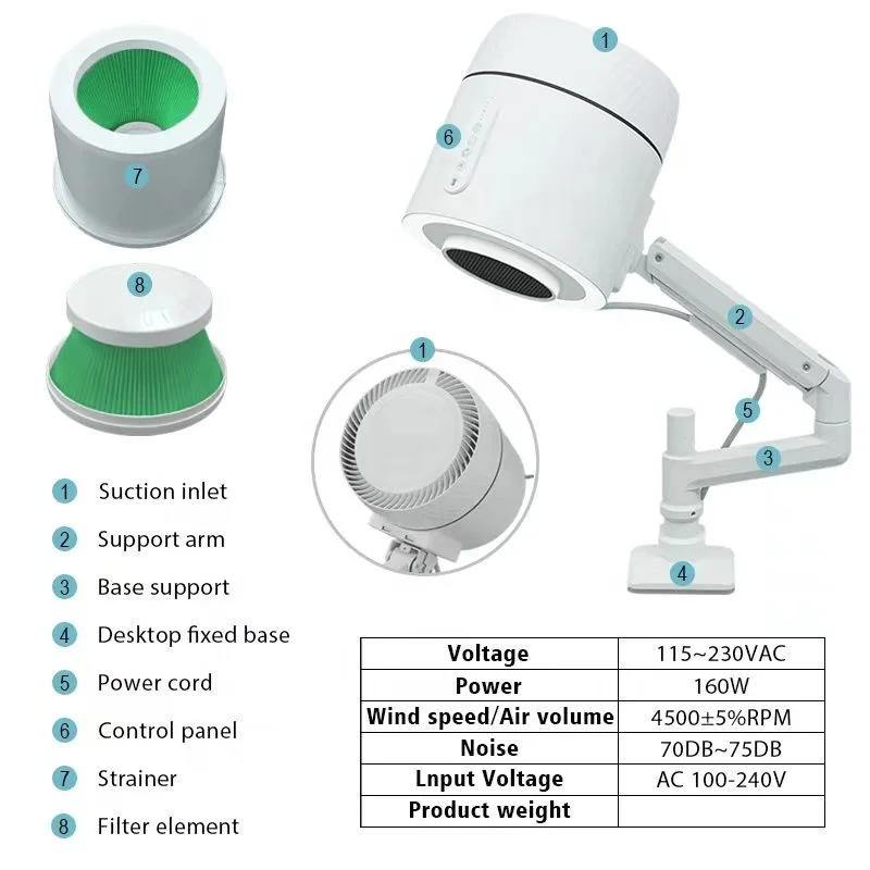 2025 New Arrival 4700rpm Manicure Extractor Pedicure Salon Vaccum Cleaner Russian Nail Dust Collector details