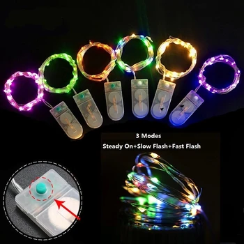 3M 30 LED Starry String Lights Fairy Micro LEDs Copper Wire Powered by 2x CR2032 Batteries for Party Christmas Wedding
