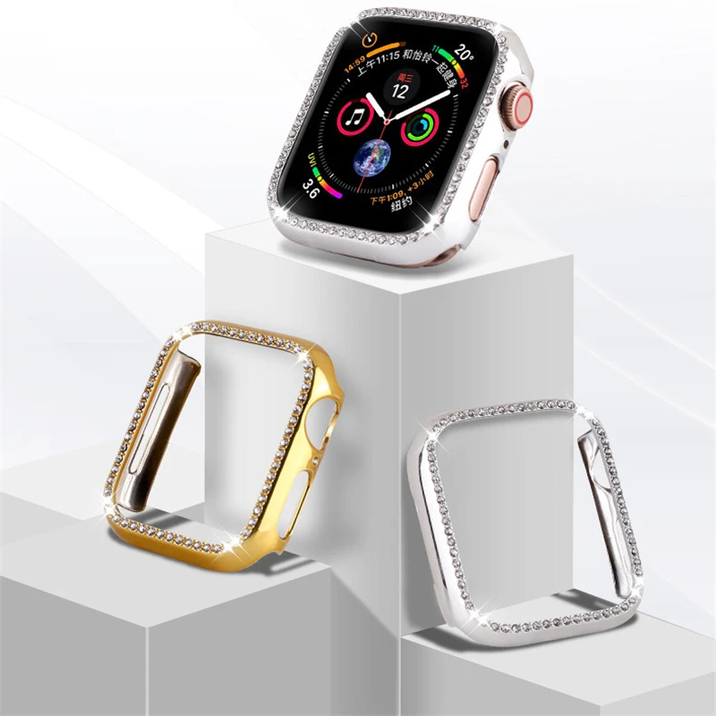 Full Protection Apple Watch Case For Bling Diamond Iwatch Protector
