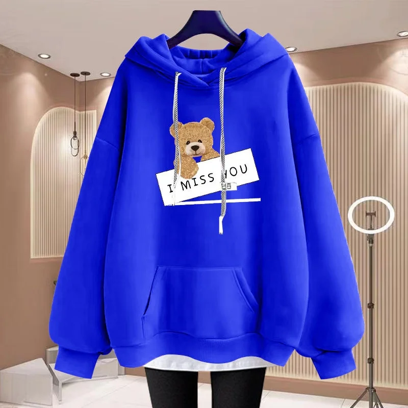 EFAN Women's Cute Hoodies Teen Girl Fall Jacket Oversized Sweatshirts Casual Drawstring Zip Up Y2K Hoodie with Pocke