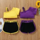 Baby Girl 2021 Summer Comfortable Cute Yoga Sports 2 Pcs Suit For Baby Girl