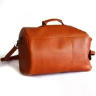 Luxury Leather Bag Luxury Genuine Leather Duffle Bag Mens Travel Weekender Overnight Bag