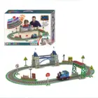 Train Toy New Paper 3D Jigsaw Scene Track Slide Train Puzzle Student Early Education Technology Toy Car