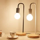 Energy Lamp Energy Saving Electric Modern Decorative Wood Base Bedroom Led Desk Lamp