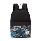 Small fashion canvas school laptop backpack bag