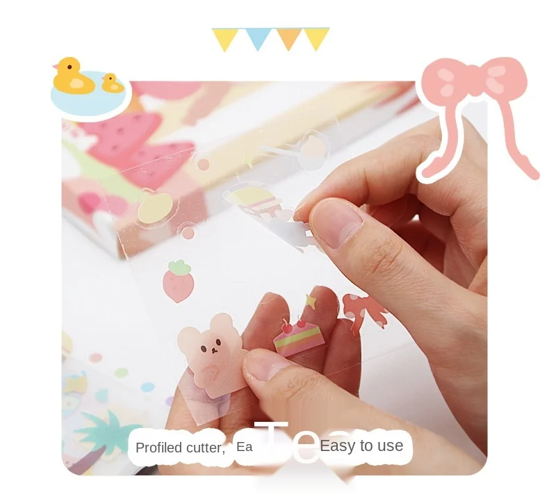 Cute Cartoon Rabbit Milk Bear Gift Box - 100 Stickers