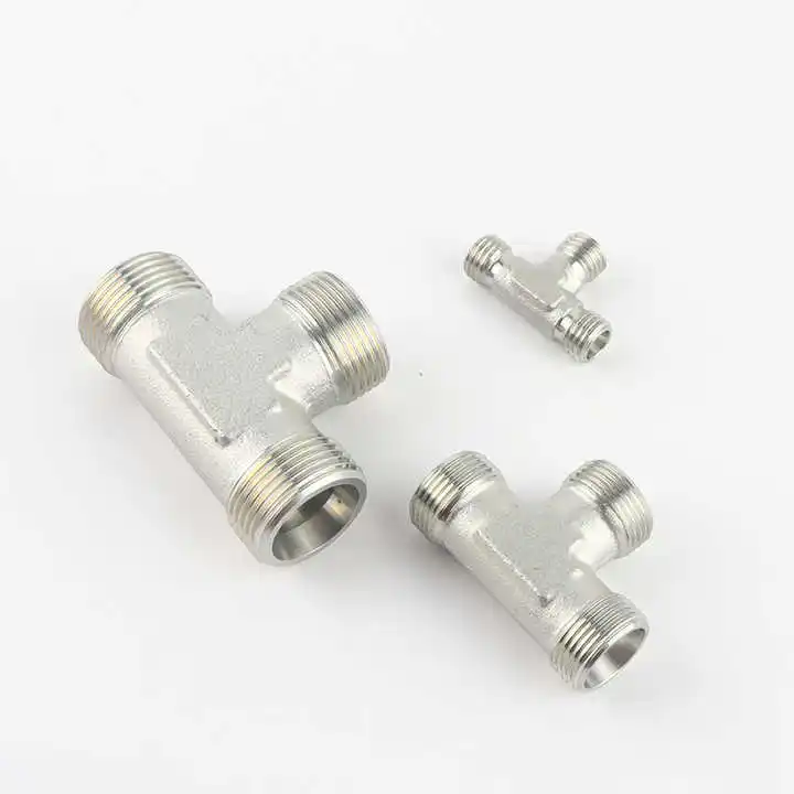 Snelle draaien Veilig en betrouwbaar Hydraulisch Joint Koper Nickel Alloy Pipe Fitting Tee 2