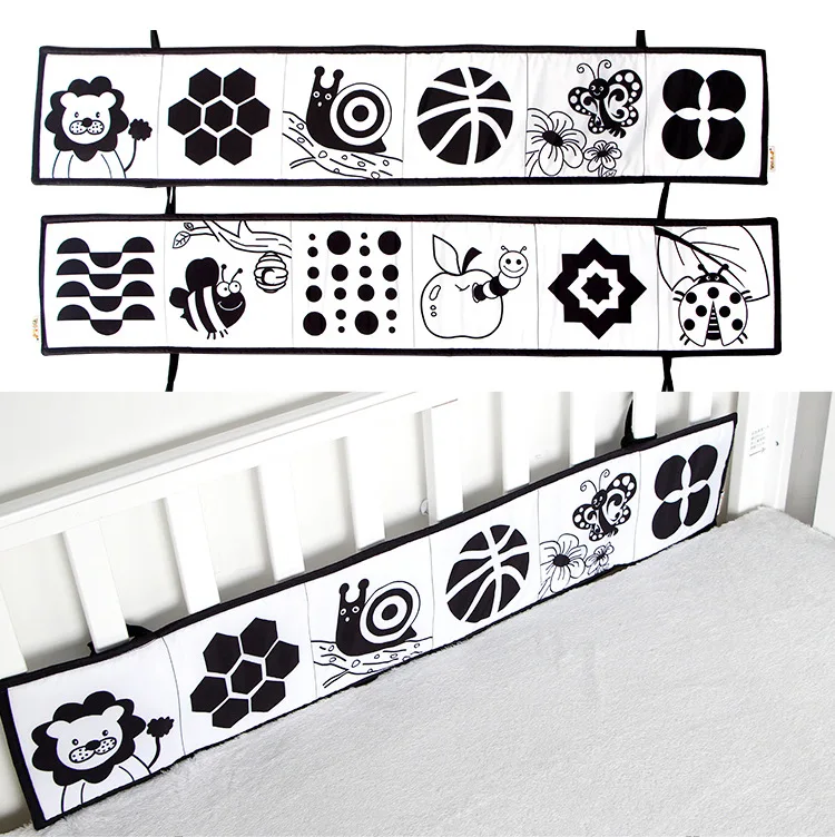Baby bed around black and white cartoon insect bed around educational toys N006
