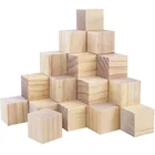 Wood Wood Wood Home Decoration Props Pine Wood Small Cube Children's Toy Building Blocks